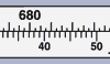 Diameter measurement tape graduated in millimeters